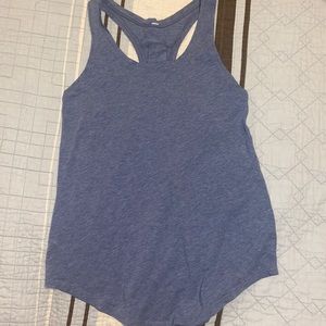 Blue lululemon yoga tank top.
